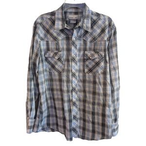 Wrangler Wrancher Lot Of 2 Shirts Womens XL Plaid Pearl Snap Y2K Cowgirl‎ VTG